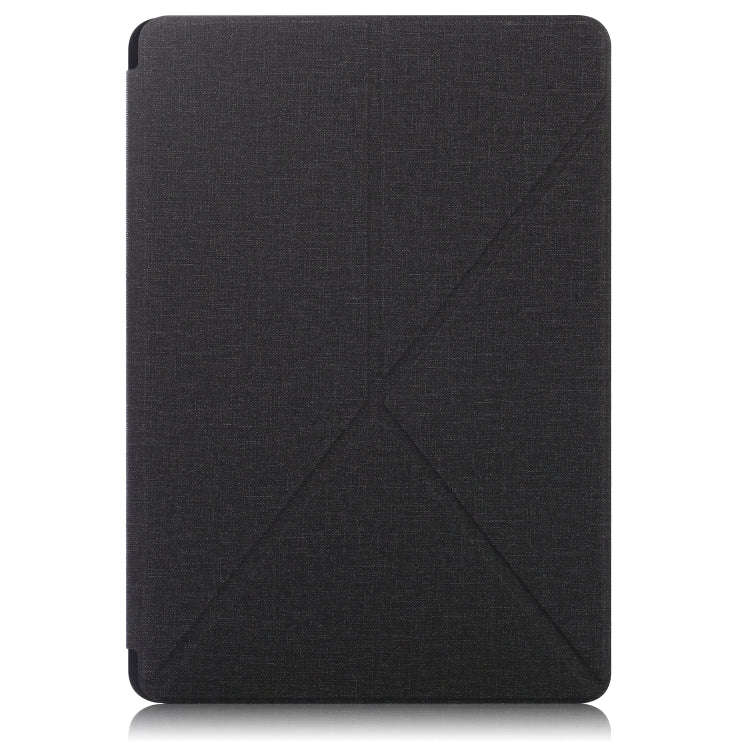 Cloth Texture Multi-folding Horizontal Flip PU Leather Shockproof Case with Holder & Sleep / Wake...