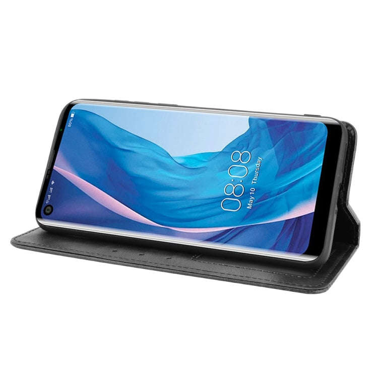 Magnetic Buckle Retro Crazy Horse Texture Horizontal Flip Leather Case with Holder & Card Slots &...
