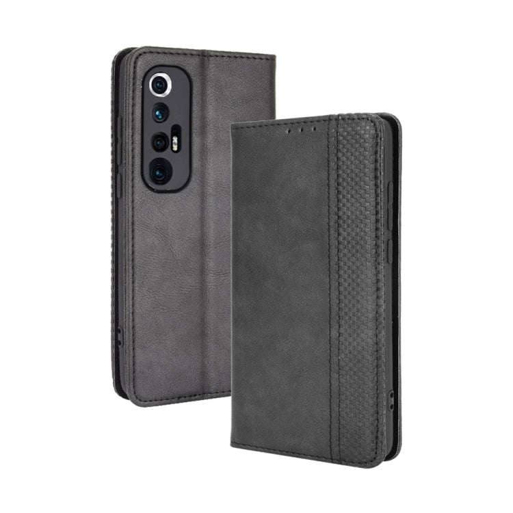 Magnetic Buckle Retro Crazy Horse Texture Horizontal Flip Leather Case with Holder & Card Slots &...