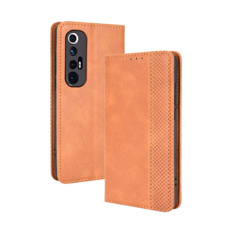 Magnetic Buckle Retro Crazy Horse Texture Horizontal Flip Leather Case with Holder & Card Slots &...