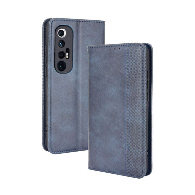 Magnetic Buckle Retro Crazy Horse Texture Horizontal Flip Leather Case with Holder & Card Slots &...