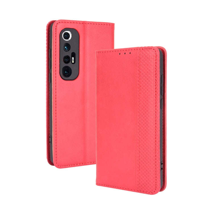 Magnetic Buckle Retro Crazy Horse Texture Horizontal Flip Leather Case with Holder & Card Slots &...