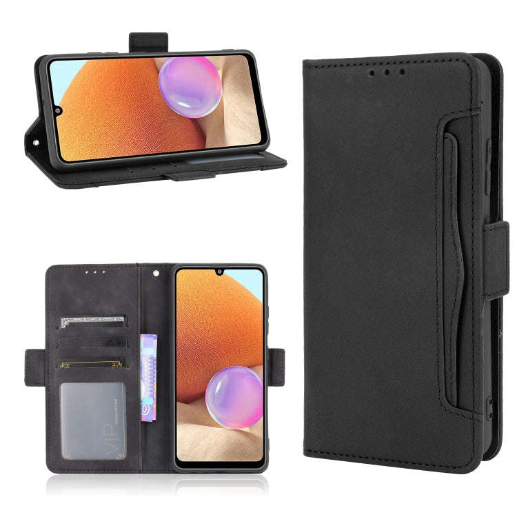 Skin Feel Calf Pattern Horizontal Flip Leather Case with Holder & Card Slots & Photo Frame, For X...