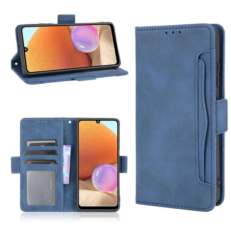Skin Feel Calf Pattern Horizontal Flip Leather Case with Holder & Card Slots & Photo Frame, For X...