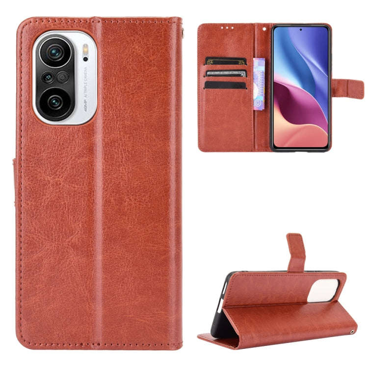Retro Crazy Horse Texture Horizontal Flip Leather Case with Holder & Card Slots & Photo Frame, Fo...