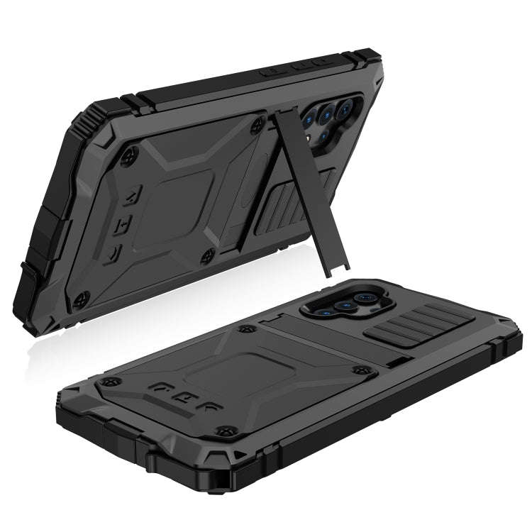 R-JUST Waterproof Shockproof Dustproof Metal + Silicone Protective Case with Holder, For Samsung ...