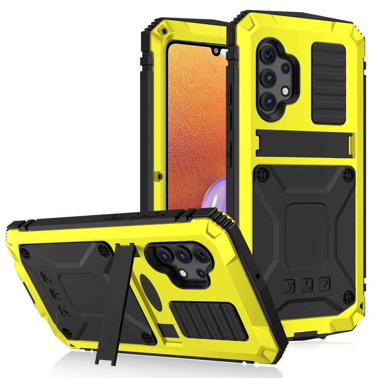 R-JUST Waterproof Shockproof Dustproof Metal + Silicone Protective Case with Holder, For Samsung ...