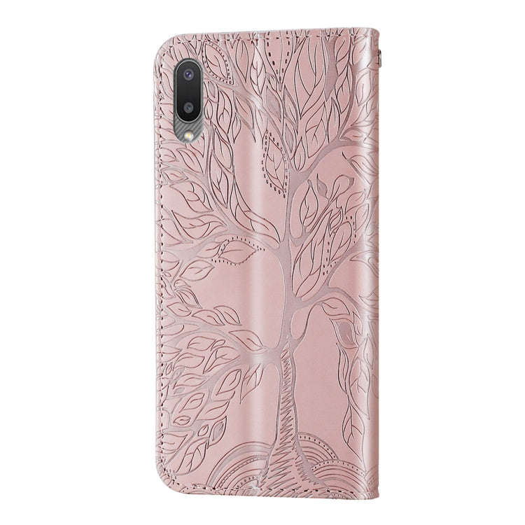 Life of Tree Embossing Pattern Horizontal Flip Leather Case with Holder & Card Slot & Wallet & Ph...