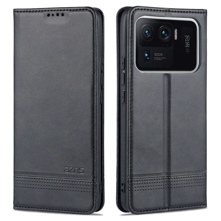 AZNS Magnetic Calf Texture Horizontal Flip Leather Case with Card Slots & Holder & Wallet, For OP...