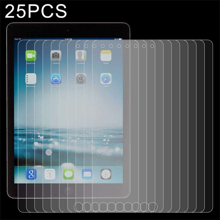 25 PCS 9H 2.5D Explosion-proof Tempered Glass Film, For iPad 9.7 2018 / 2017 / Pro 9.7 / Air 2 / ...
