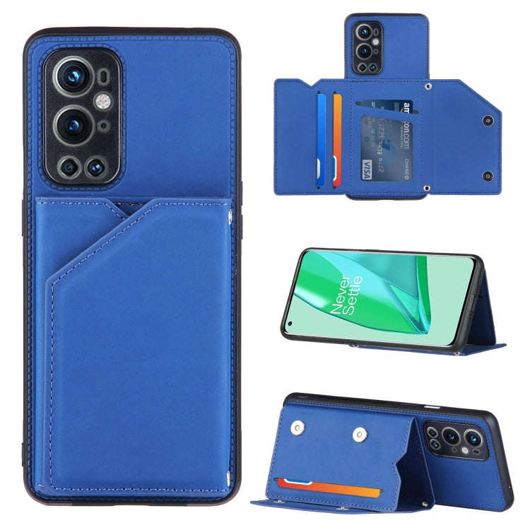 Skin Feel PU + TPU + PC Back Cover Shockproof Case with Card Slots & Holder & Photo Frame, For On...