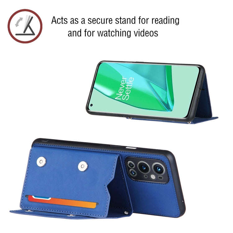 Skin Feel PU + TPU + PC Back Cover Shockproof Case with Card Slots & Holder & Photo Frame, For On...