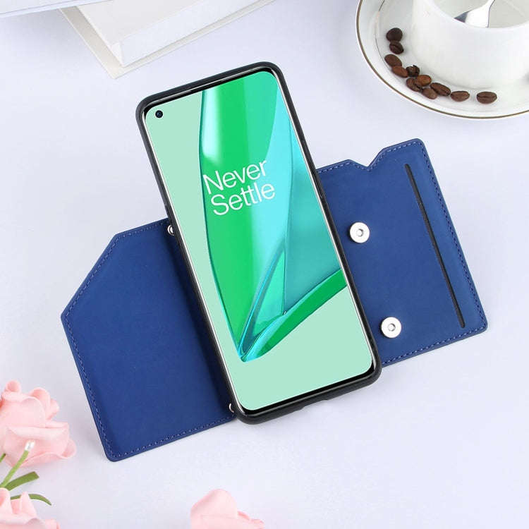 Skin Feel PU + TPU + PC Back Cover Shockproof Case with Card Slots & Holder & Photo Frame, For On...
