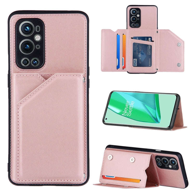 Skin Feel PU + TPU + PC Back Cover Shockproof Case with Card Slots & Holder & Photo Frame, For On...