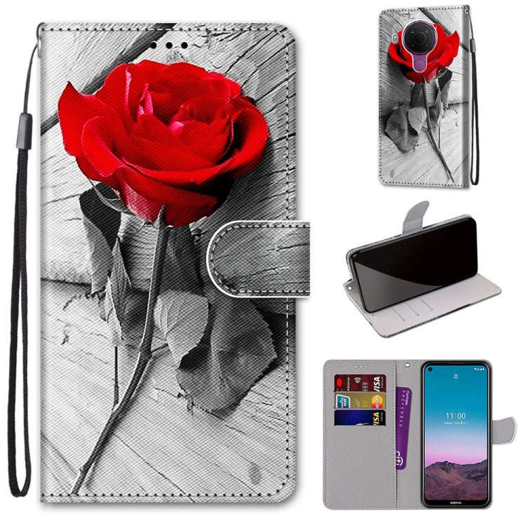 Coloured Drawing Cross Texture Horizontal Flip PU Leather Case with Holder & Card Slots & Wallet ...