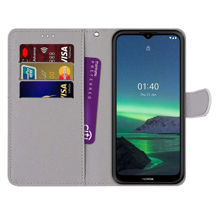 Coloured Drawing Cross Texture Horizontal Flip PU Leather Case with Holder & Card Slots & Wallet ...
