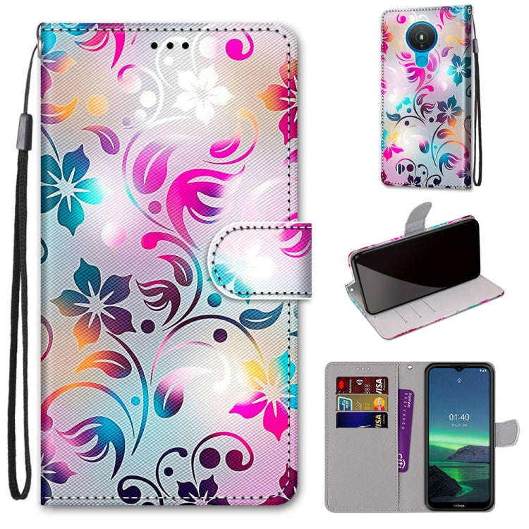 Coloured Drawing Cross Texture Horizontal Flip PU Leather Case with Holder & Card Slots & Wallet ...