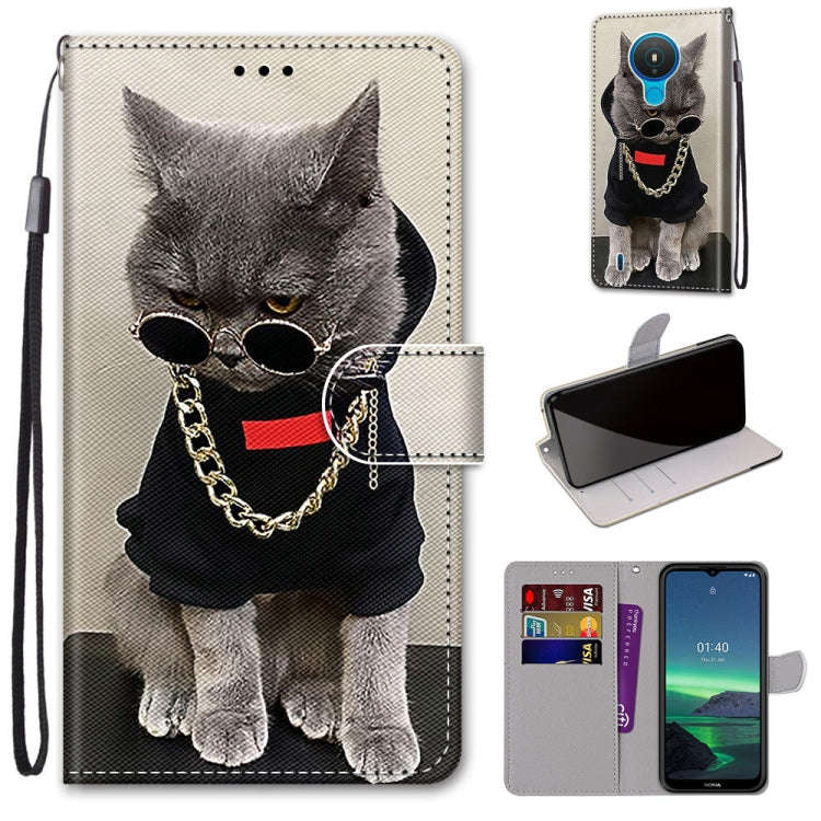 Coloured Drawing Cross Texture Horizontal Flip PU Leather Case with Holder & Card Slots & Wallet ...