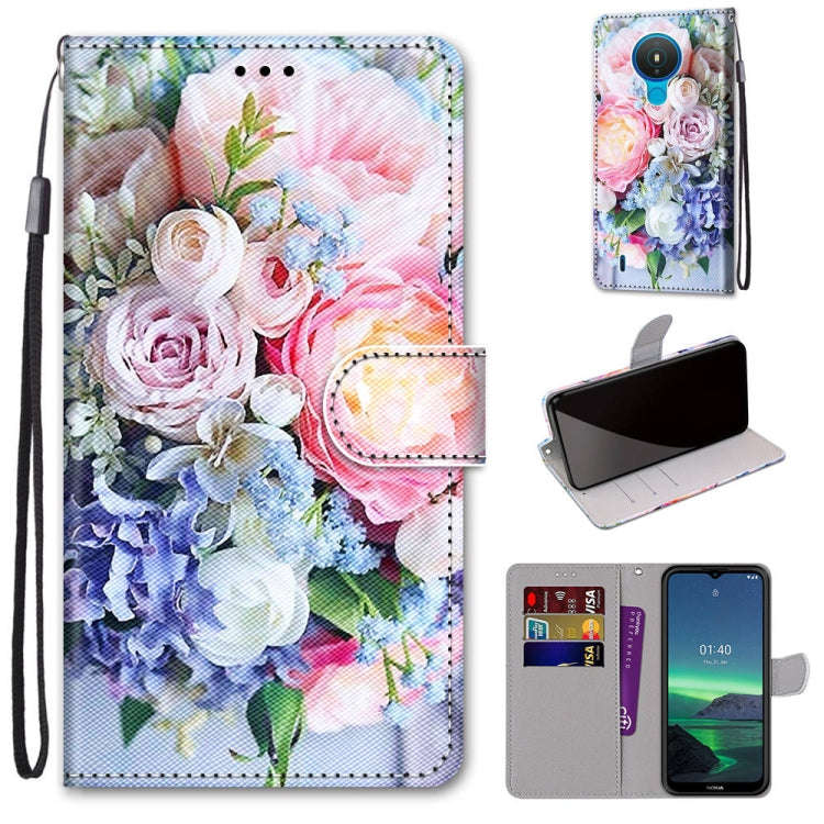 Coloured Drawing Cross Texture Horizontal Flip PU Leather Case with Holder & Card Slots & Wallet ...