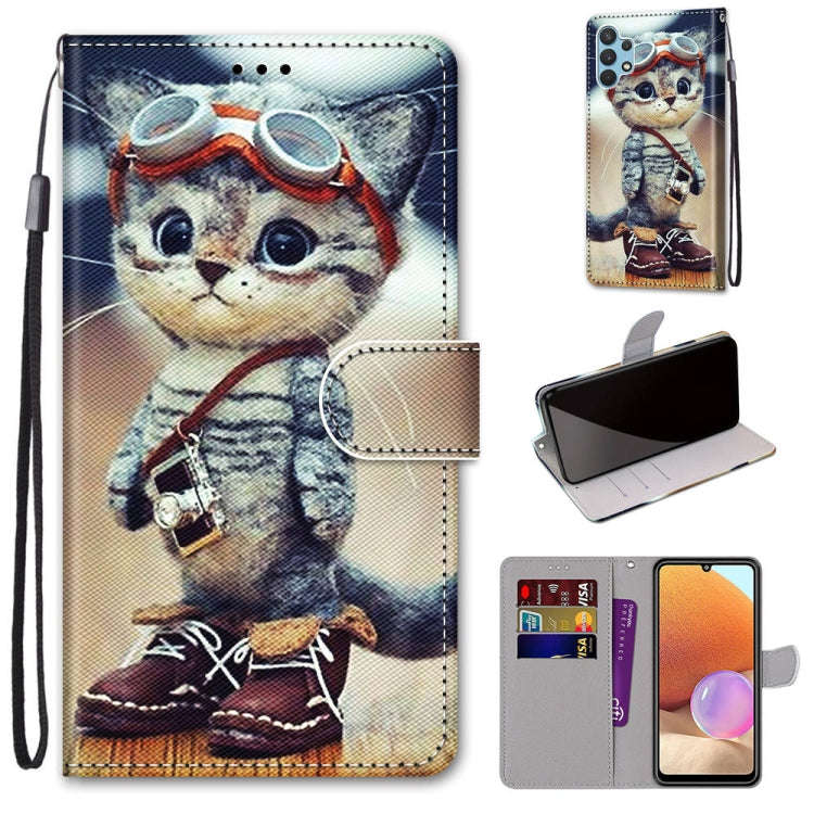 Coloured Drawing Cross Texture Horizontal Flip PU Leather Case with Holder & Card Slots & Wallet ...