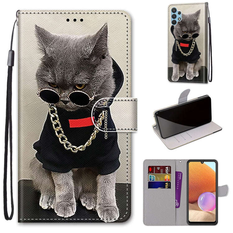 Coloured Drawing Cross Texture Horizontal Flip PU Leather Case with Holder & Card Slots & Wallet ...