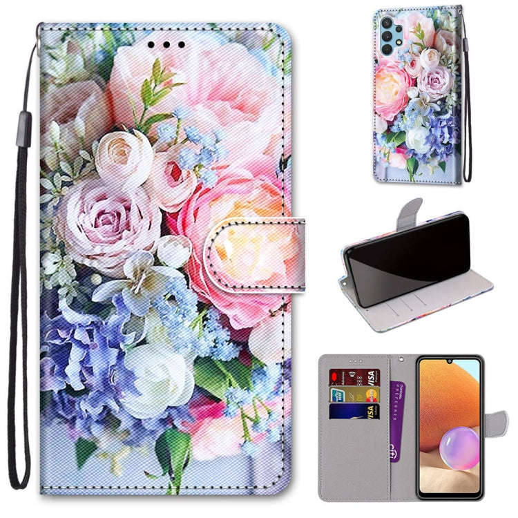 Coloured Drawing Cross Texture Horizontal Flip PU Leather Case with Holder & Card Slots & Wallet ...