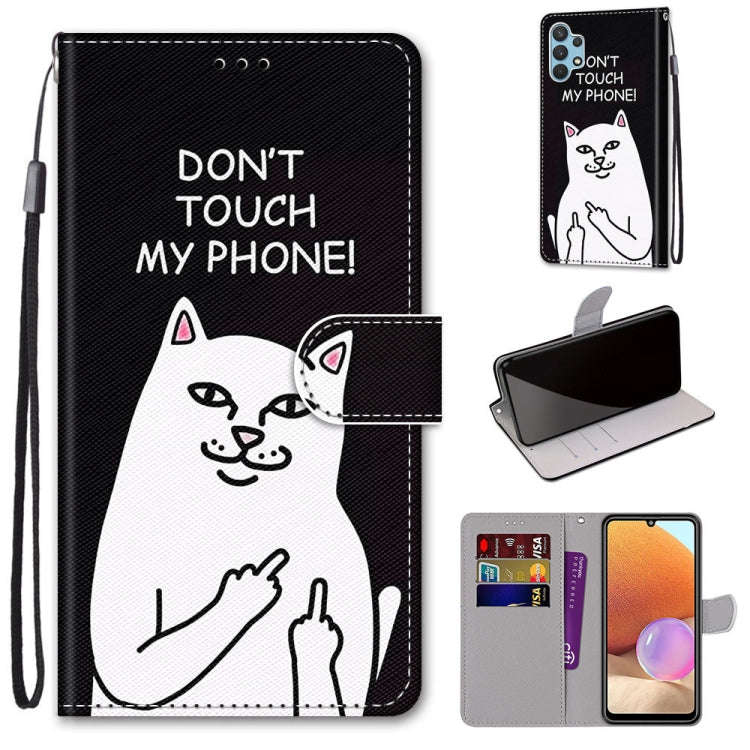 Coloured Drawing Cross Texture Horizontal Flip PU Leather Case with Holder & Card Slots & Wallet ...
