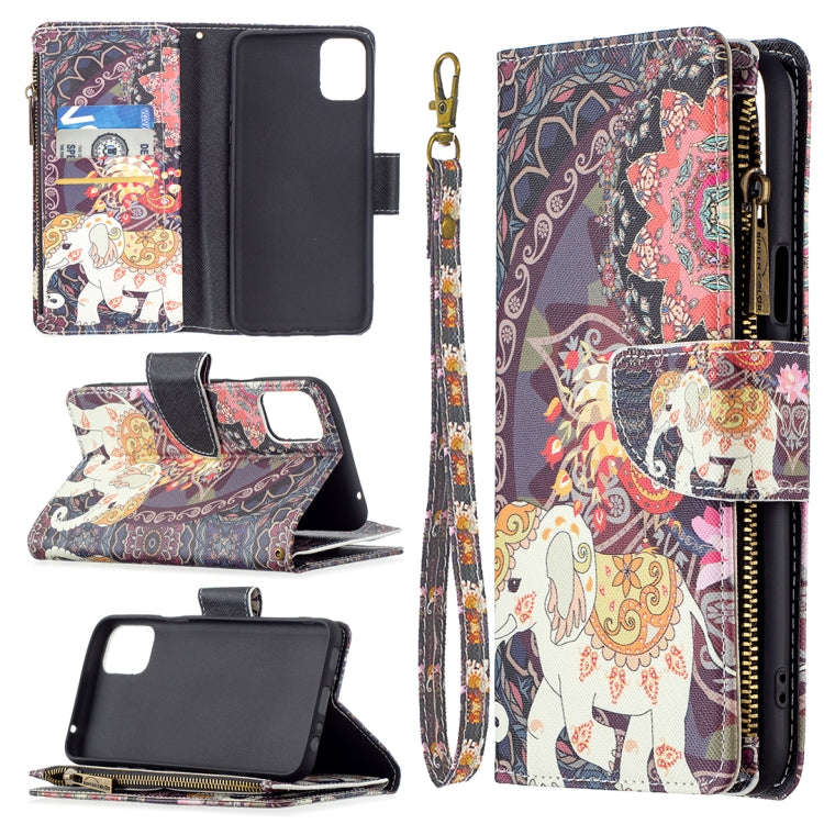 Colored Drawing Pattern Zipper Horizontal Flip Leather Case with Holder & Card Slots & Wallet, Fo...