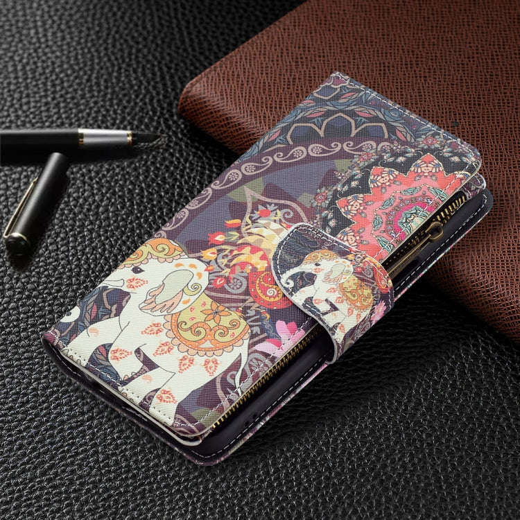 Colored Drawing Pattern Zipper Horizontal Flip Leather Case with Holder & Card Slots & Wallet, Fo...