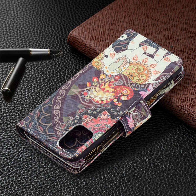 Colored Drawing Pattern Zipper Horizontal Flip Leather Case with Holder & Card Slots & Wallet, Fo...