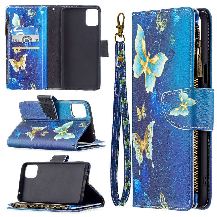 Colored Drawing Pattern Zipper Horizontal Flip Leather Case with Holder & Card Slots & Wallet, Fo...