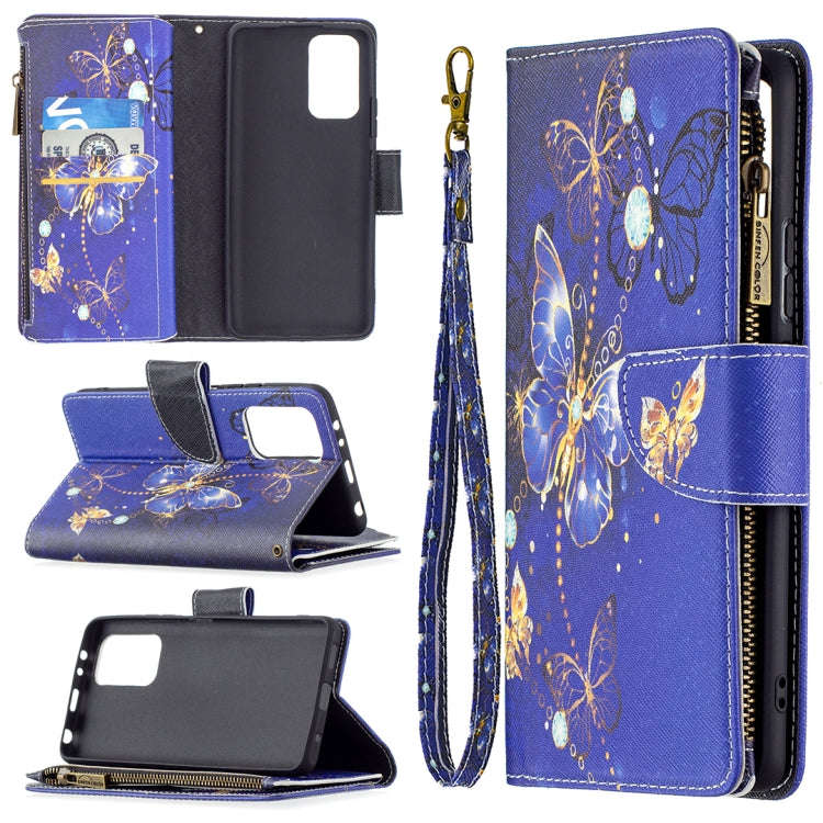 Colored Drawing Pattern Zipper Horizontal Flip Leather Case with Holder & Card Slots & Wallet, Fo...
