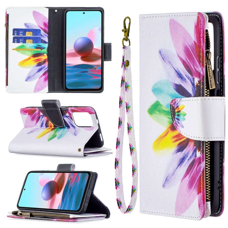 Colored Drawing Pattern Zipper Horizontal Flip Leather Case with Holder & Card Slots & Wallet, Fo...