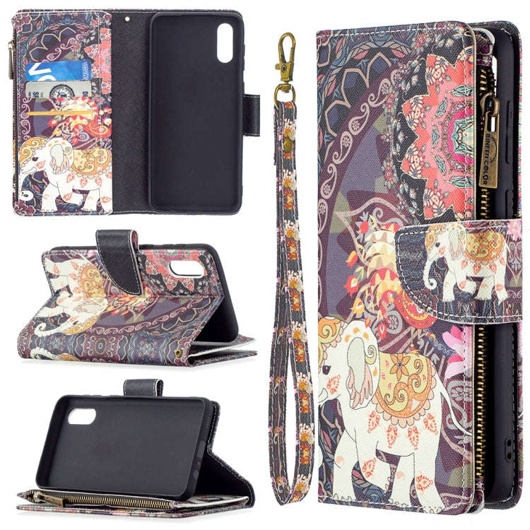 Colored Drawing Pattern Zipper Horizontal Flip Leather Case with Holder & Card Slots & Wallet, Fo...