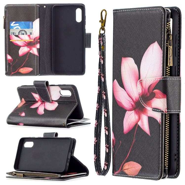 Colored Drawing Pattern Zipper Horizontal Flip Leather Case with Holder & Card Slots & Wallet, Fo...