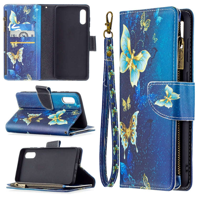 Colored Drawing Pattern Zipper Horizontal Flip Leather Case with Holder & Card Slots & Wallet, Fo...