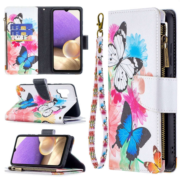 Colored Drawing Pattern Zipper Horizontal Flip Leather Case with Holder & Card Slots & Wallet, Fo...