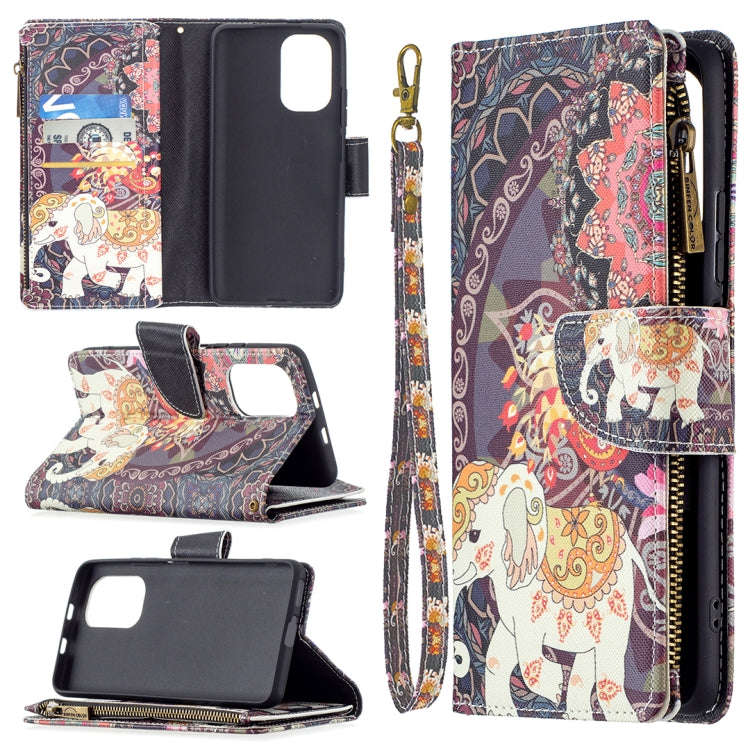 Colored Drawing Pattern Zipper Horizontal Flip Leather Case with Holder & Card Slots & Wallet, Fo...