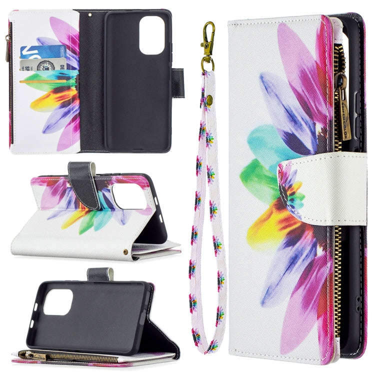 Colored Drawing Pattern Zipper Horizontal Flip Leather Case with Holder & Card Slots & Wallet, Fo...