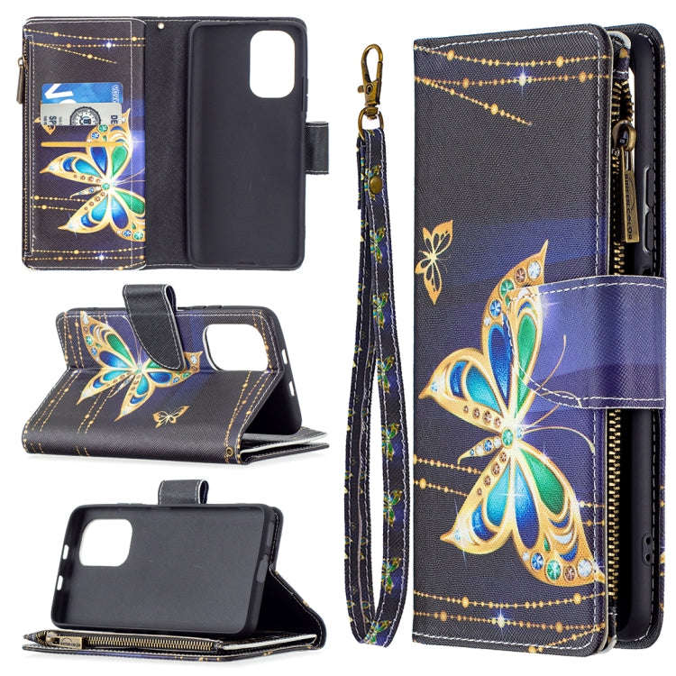 Colored Drawing Pattern Zipper Horizontal Flip Leather Case with Holder & Card Slots & Wallet, Fo...