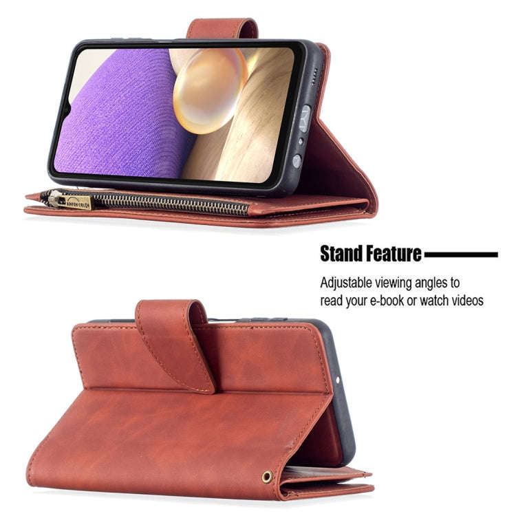 Skin Feel Detachable Magnetic Zipper Horizontal Flip PU Leather Case with Multi-Card Slots & Hold...