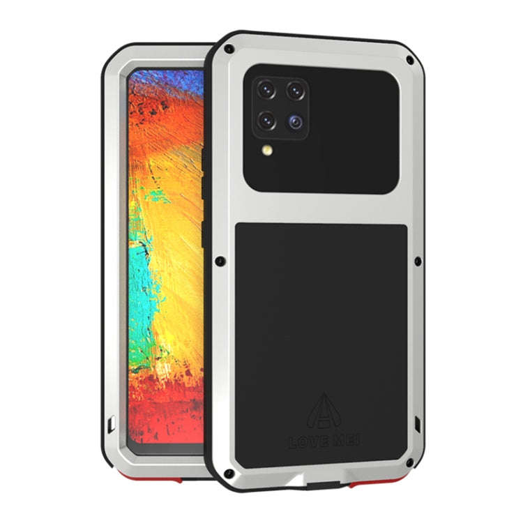 LOVE MEI Metal Shockproof Waterproof Dustproof Protective Case with Glass, For Samsung Galaxy A32...