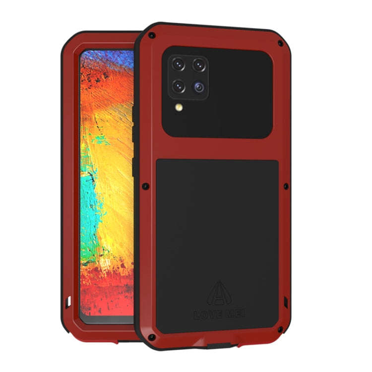 LOVE MEI Metal Shockproof Waterproof Dustproof Protective Case with Glass, For Samsung Galaxy A32...