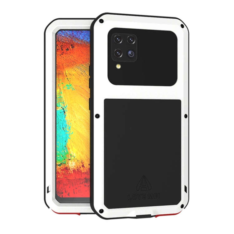 LOVE MEI Metal Shockproof Waterproof Dustproof Protective Case with Glass, For Samsung Galaxy A32...