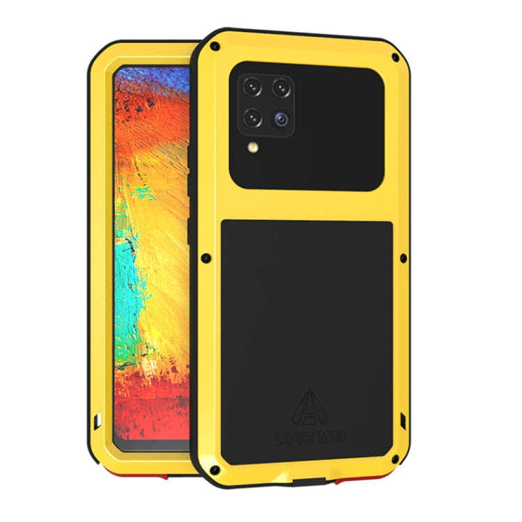 LOVE MEI Metal Shockproof Waterproof Dustproof Protective Case with Glass, For Samsung Galaxy A32...