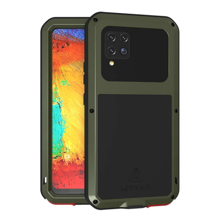 LOVE MEI Metal Shockproof Waterproof Dustproof Protective Case with Glass, For Samsung Galaxy A32...