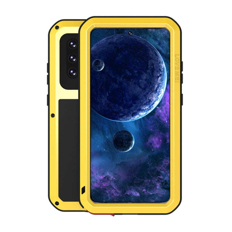 LOVE MEI Metal Shockproof Waterproof Dustproof Protective Case with Glass, For Samsung Galaxy A32...