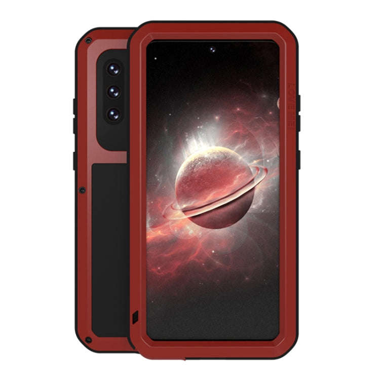 LOVE MEI Metal Shockproof Waterproof Dustproof Protective Case with Glass, For Samsung Galaxy A32...
