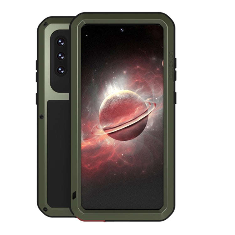 LOVE MEI Metal Shockproof Waterproof Dustproof Protective Case with Glass, For Samsung Galaxy A32...