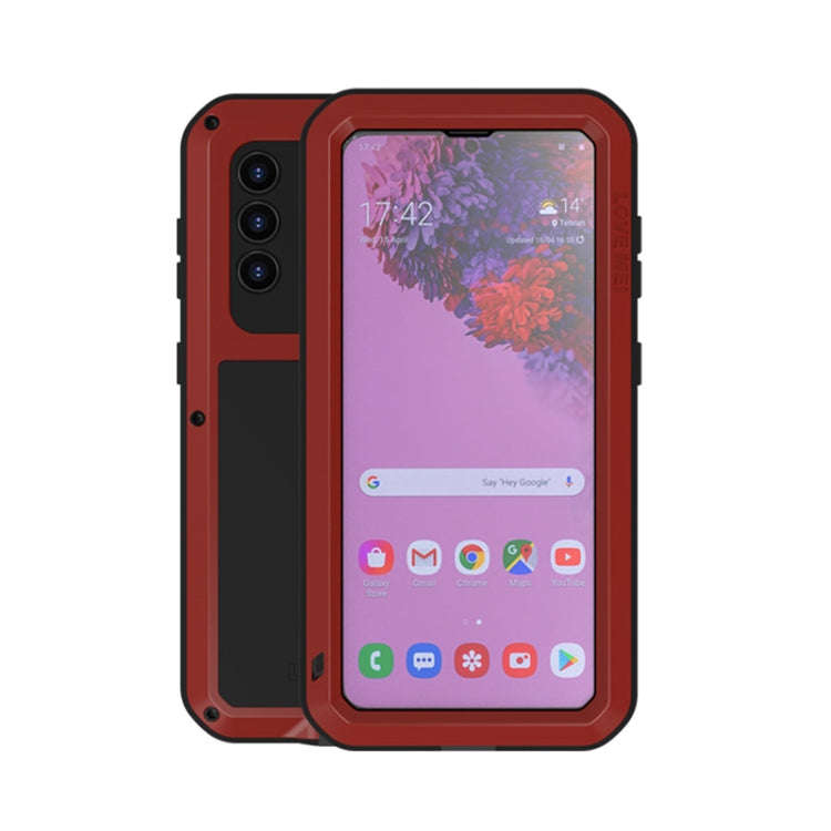 LOVE MEI Metal Shockproof Waterproof Dustproof Protective Case with Glass, For Samsung Galaxy A32...